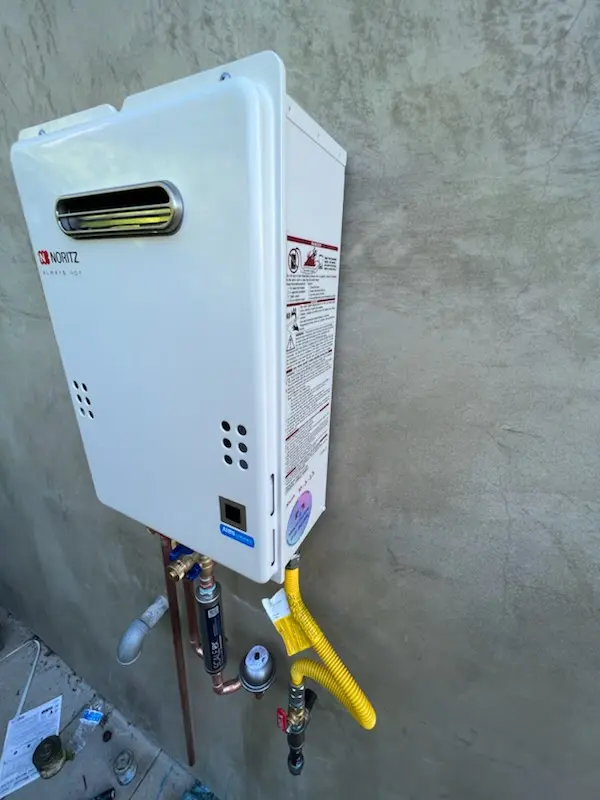 Tankless water heater installation for Yoder homes